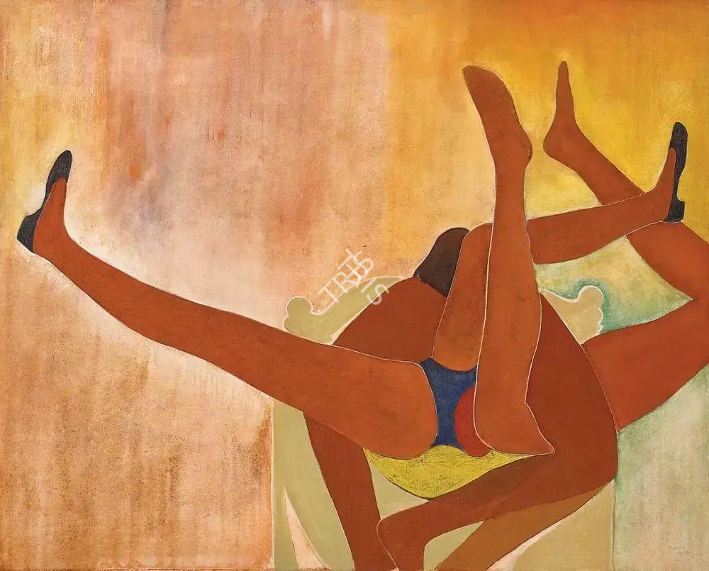 Bakre, S.K. (Artist). Whose Who - Unfinished Act, 1992 | Painting, AG.Onl/28.10.23, 2023 · Asta Guru