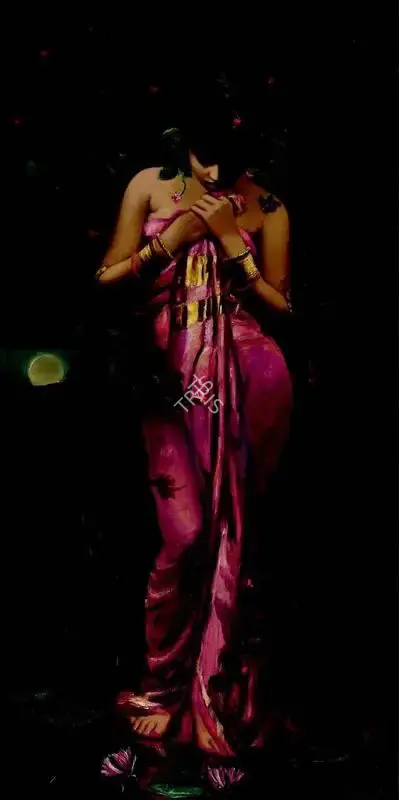 Mazumdar, Hemendranath (Artist). Untitled (Manas Kamal), n.d. | Painting, Ch.NeY/17.09.15, 2015 · Christie's