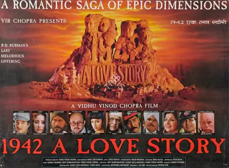 Binod Pradhan (Cinematographer), 1942 A Love Story, 1994, Lobby Card