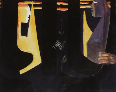 Biren De (Artist), Encounter: Night Arrives, Painting