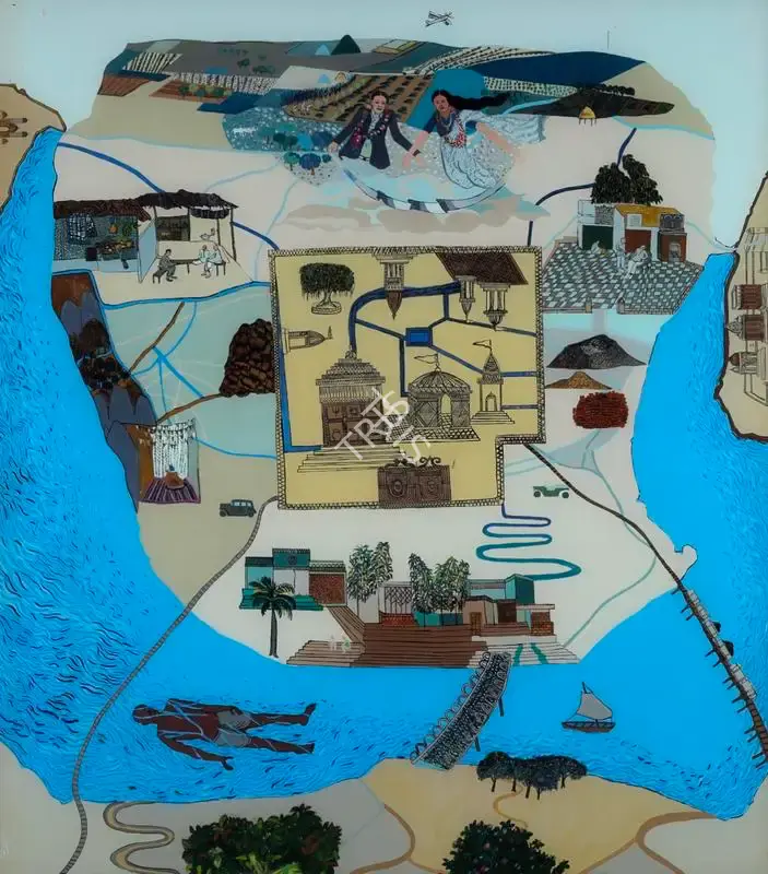 Khakhar, Bhupen (Artist). Untitled, n.d. | Painting, Sa.Del/21.09.17, 2017 · Saffronart