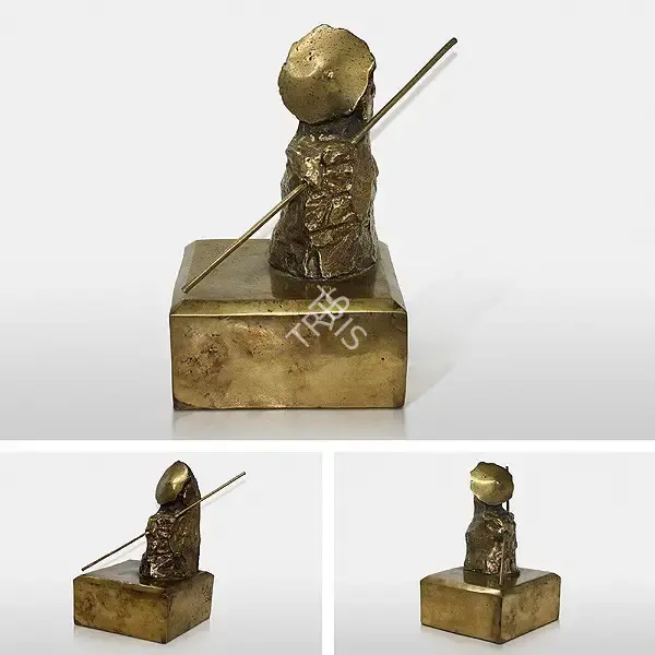 Himmat Shah (Artist), Man On Moon, 2006, Sculpture