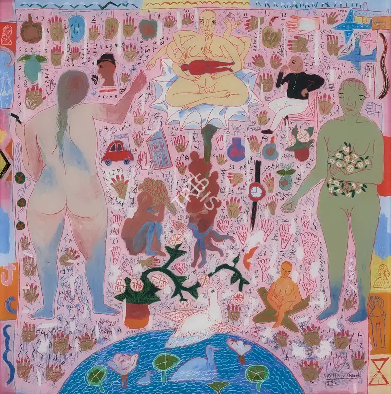 Arpita Singh (Artist), Feminine Fables, 1996, Painting