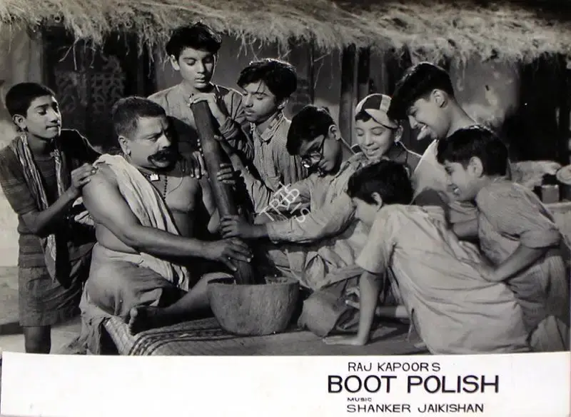 Taru Dutt (Cinematographer), Boot Polish, 1954, Lobby Card