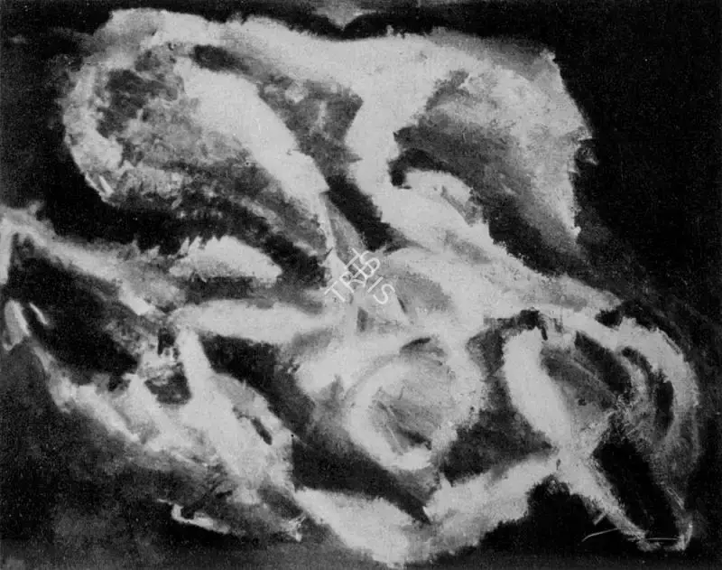 Paritosh Sen (Artist), Crouching Figure, 1968, Painting