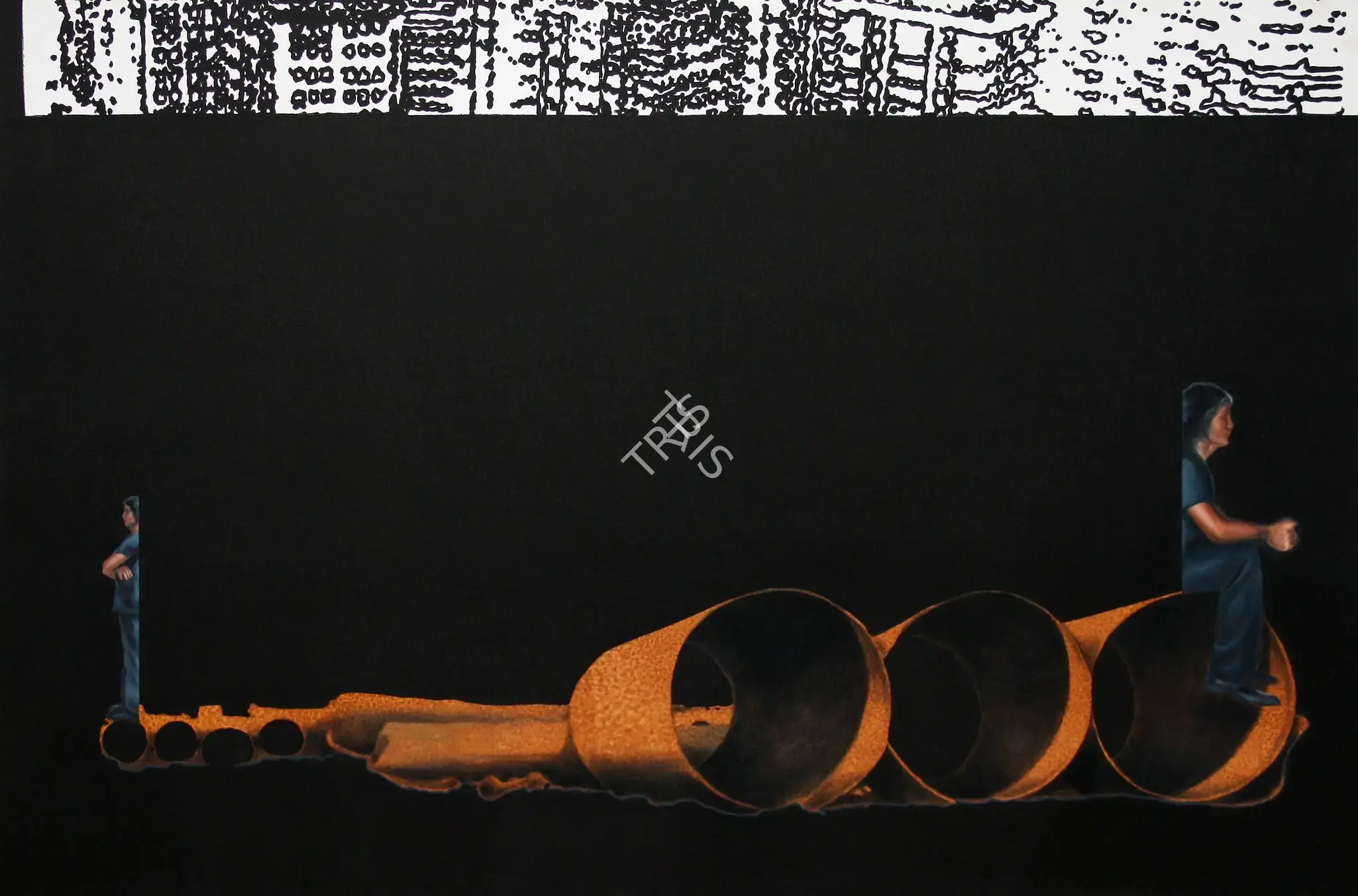 Sanjeev Sonpimpare (Artist), Before Making It Shanghai, 2006, Painting
