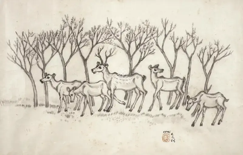 Nandalal Bose (Artist), Untitled, 1959, Painting