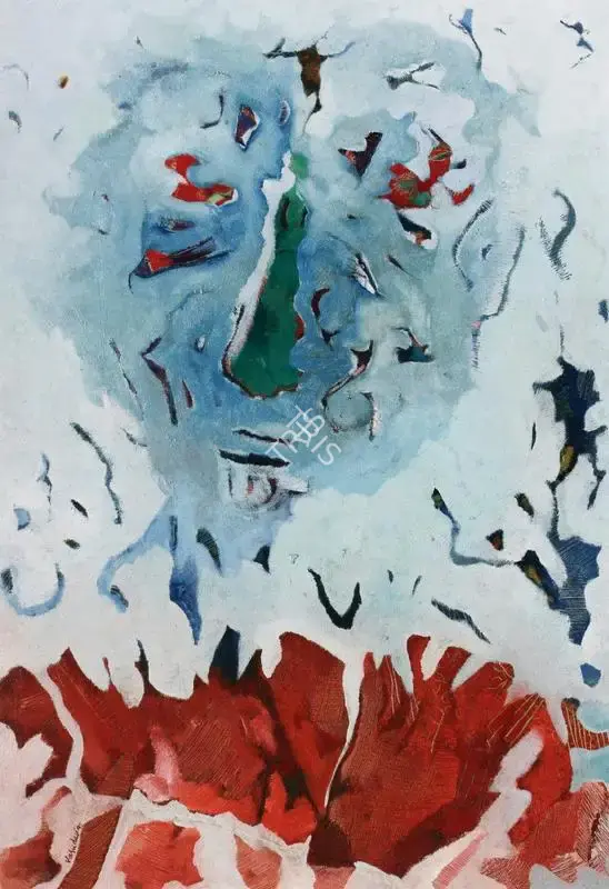 S.G. Vasudev (Artist), Humanscape, 1992, Painting