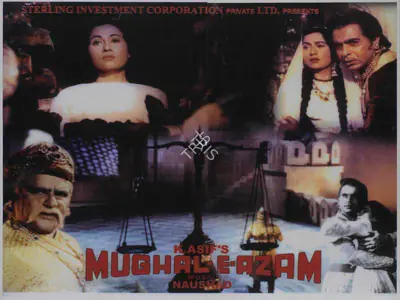 R.D. Mathur (Cinematographer), Mughal E Azam, 1960, Lobby Card
