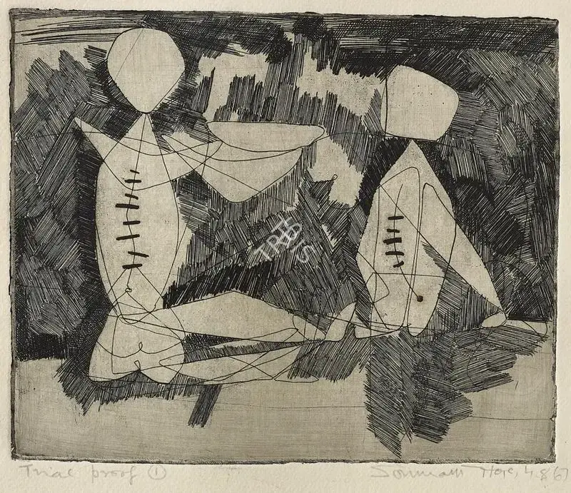 Somnath Hore (Artist), Untitled, 1967, Graphic Art