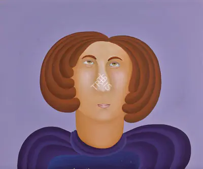 Manjit Bawa (Artist), Untitled (Woman), 1982, Painting