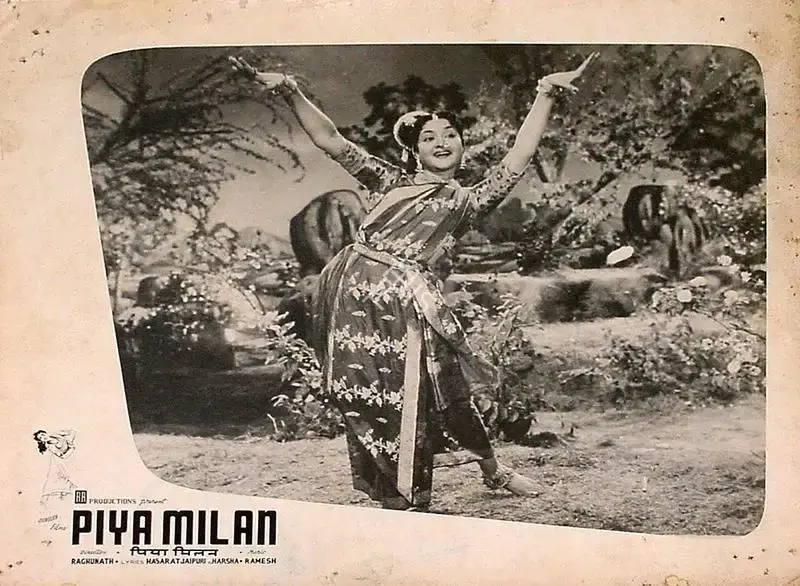Raghunath (Director), Piya Milan, 1958, Lobby Card