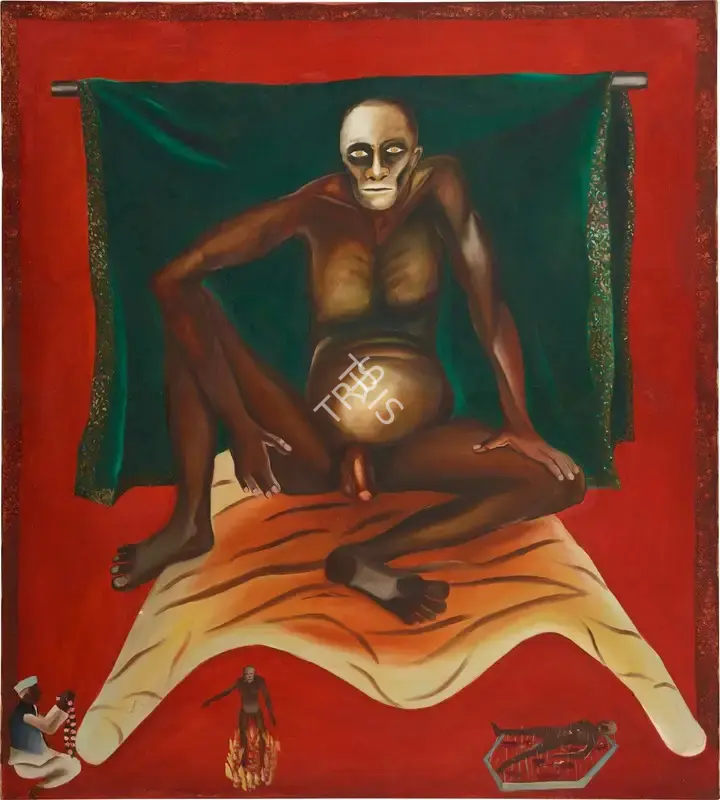 Khakhar, Bhupen (Artist). Hatha Yogi, 1978 | Painting, So.NeY/18.03.24, 2024 · Sotheby's