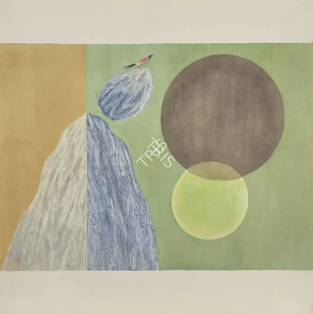 J. Swaminathan (Artist), Untitled (Bird Tree Mountain), 1970, Painting