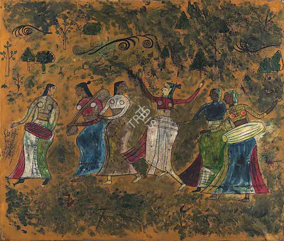 V.S. Gaitonde (Artist), Untitled, 1953, Painting