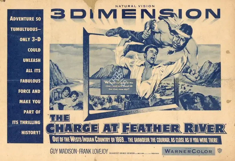 Gordon Douglas (Director), The Charge at Feather River, 1953, Handbill