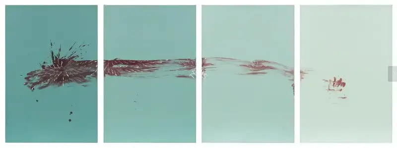 Imran Qureshi (Artist), Lifeline, 2017, Painting