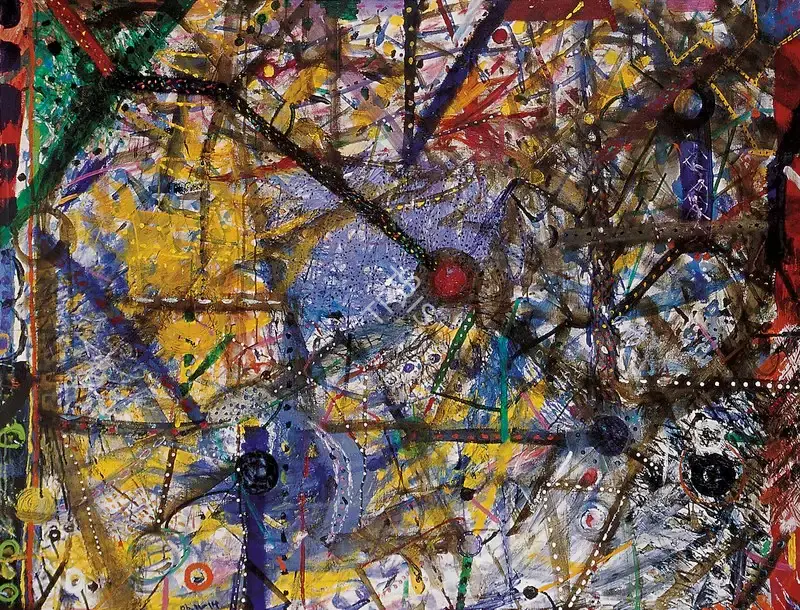 Mona Rai (Artist), Day & Night, 1990, Painting