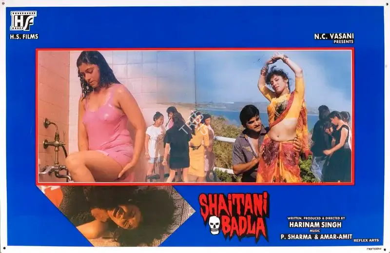 Harinam Singh (Producer), Shaitani Badla, 1993, Lobby Card
