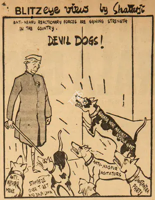 Basu Chatterjee (Cartoonist), Devil Dogs !, 1959, Cartoons