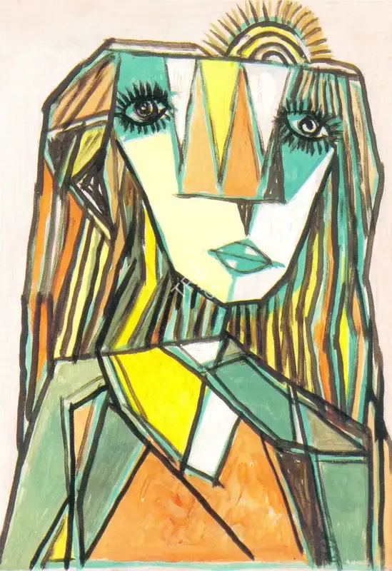K.S. Kulkarni (Artist), Conceived, 1982, Painting