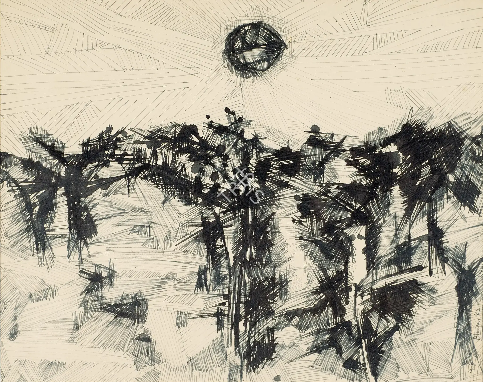 Bhupen Khakhar (Artist), Untitled, 1962, Drawing