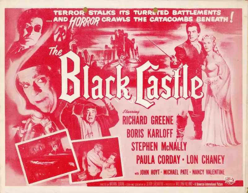 Nathan H. Juran (Director), The Black Castle, 1952, Handbill
