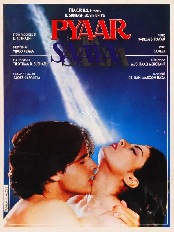B. Subhash (Producer), Pyaar Ka Saaya, 1991, Song-Synopsis Booklet