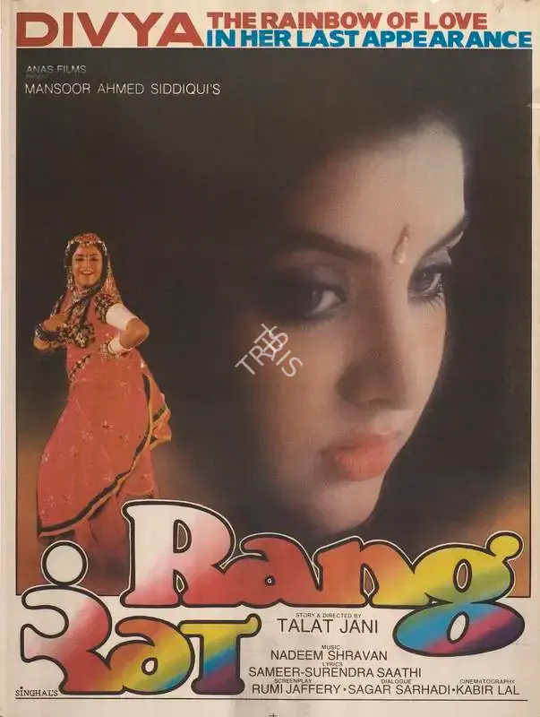 Mansoor Ahmed Siddique (Producer), Rang, 1993, Full Sheet Poster