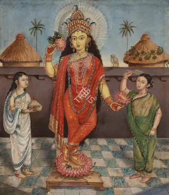 Early Bengal School (Artist), Untitled (Laxmi), 1890, Painting