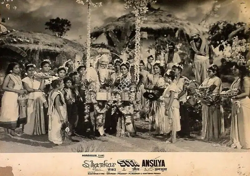 Kantibhai Parikh (Producer), Shankar Sita Ansuya, 1965, Lobby Card