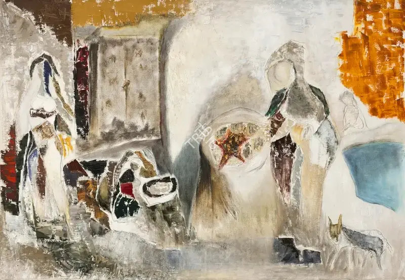Bal&nbsp;Chhabda (Artist), Untitled (Woman in White), 1984, Painting