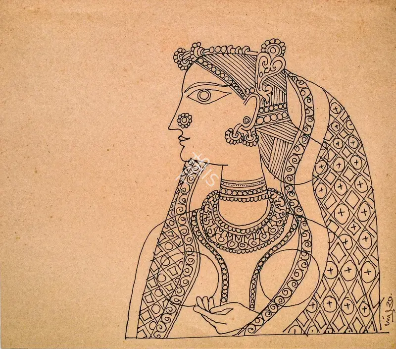 K. Laxma Goud (Artist), Untitled, 1970, Painting
