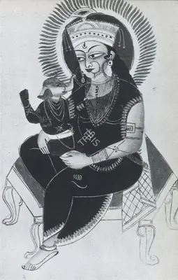 Unknown (Artist), Parvati and Ganesha, 1860, Painting