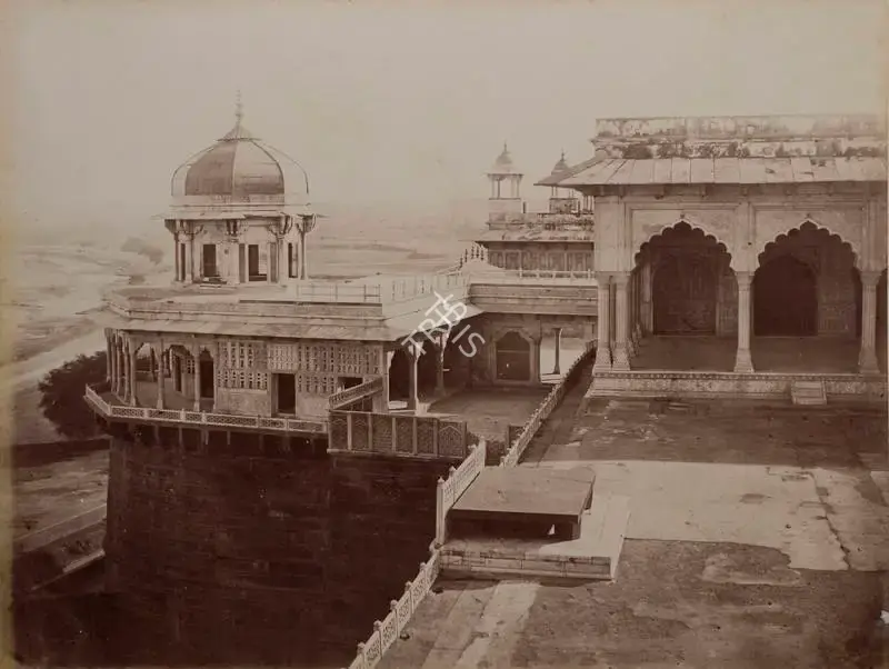Unknown (Photographer), Private Hall of Audience, Agra, 1880, Antiquarian Photograph