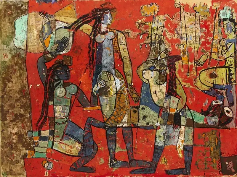 Mohan Samant (Artist), Summer, 1954, Painting
