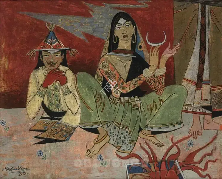 Shankar Palsikar (Artist), Space - Time, 1983, Painting