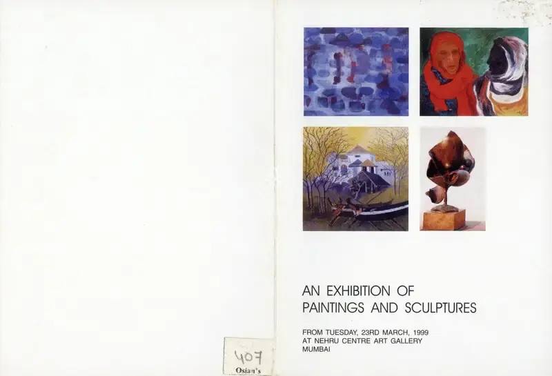 Nehru Centre (Organiser), An Exhibition of Paintings and Sculptures by Atul Talukdar, Nirmal Kapoor, Pramod Ganpatye and Ravindra Verma, 1999, Group Exhibition Invitation