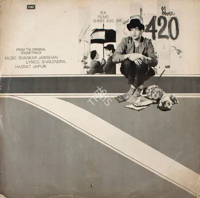 Raj Kapoor (Producer), Shree 420, 1955, Record Cover