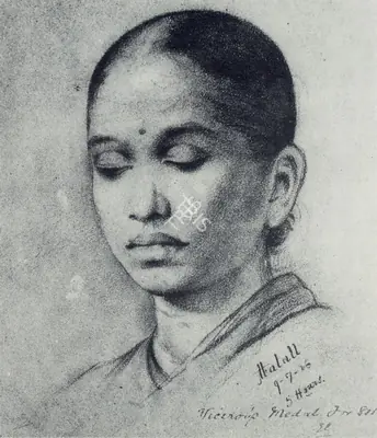Abalal Rahiman (Artist), Drawing, 1886, Painting