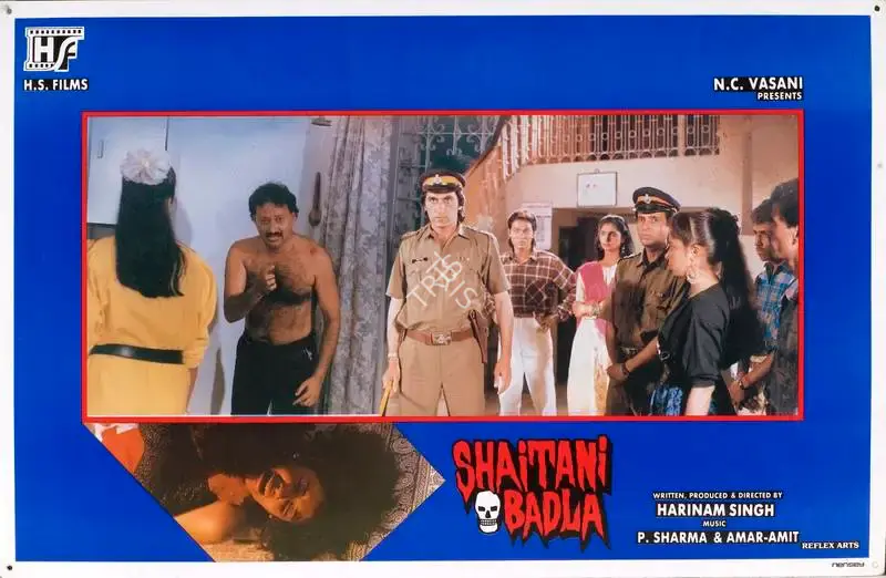 Harinam Singh (Producer), Shaitani Badla, 1993, Lobby Card