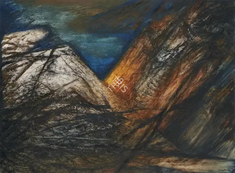 Navjot (Artist). Untitled, 1990 | Painting, Pu.Mum/30.09.21, 2021 · Pundole