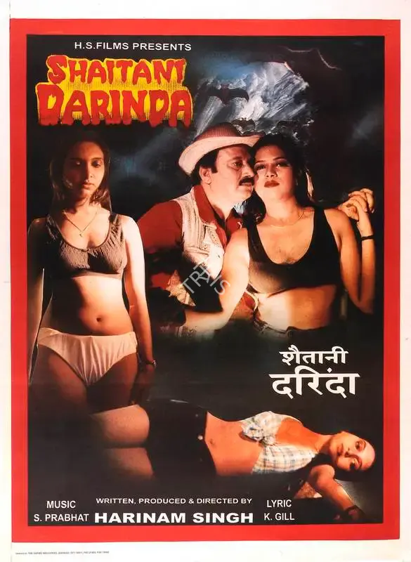 Harinam Singh (Producer), Shaitani Darinda, 1999, Full Sheet Poster