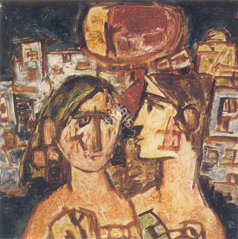 Laxman Shreshtha (Artist), Untitled, 1963, Painting