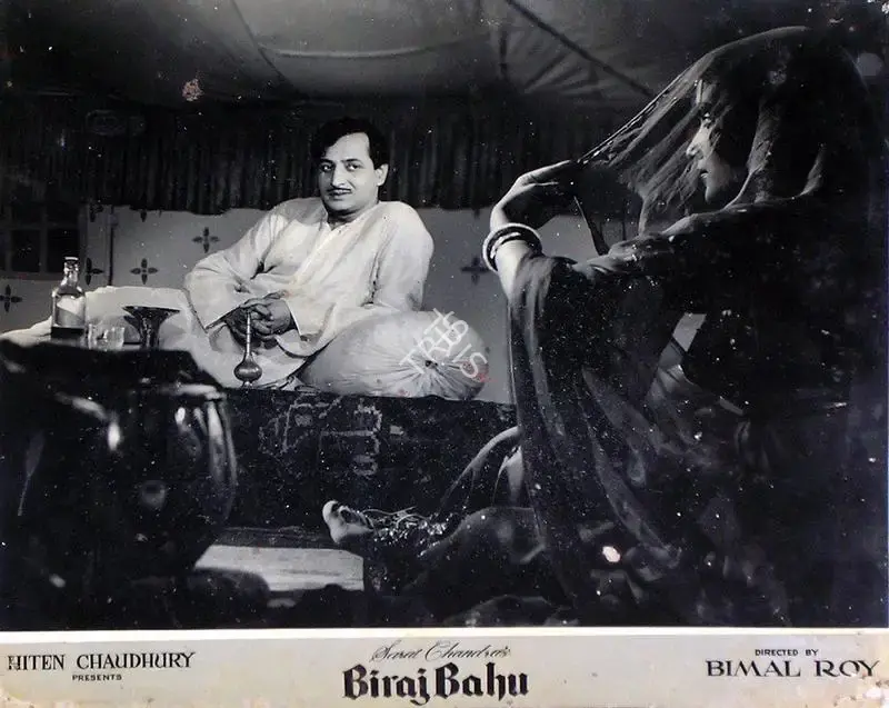 Hiten Chaudhury (Producer), Biraj Bahu, 1954, Lobby Card
