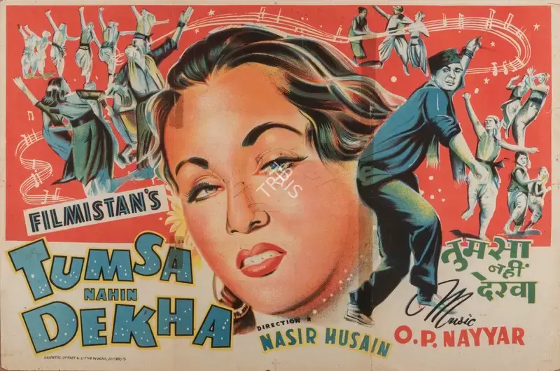 Nasir Husain (Director), Tumsa Nahin Dekha, 1957, Full Sheet Poster