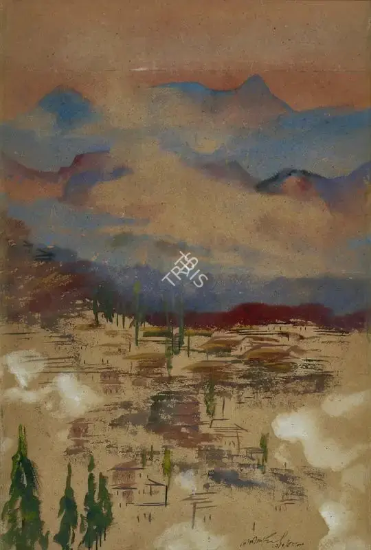 Gopal Ghose (Artist), Untitled, 1950, Painting