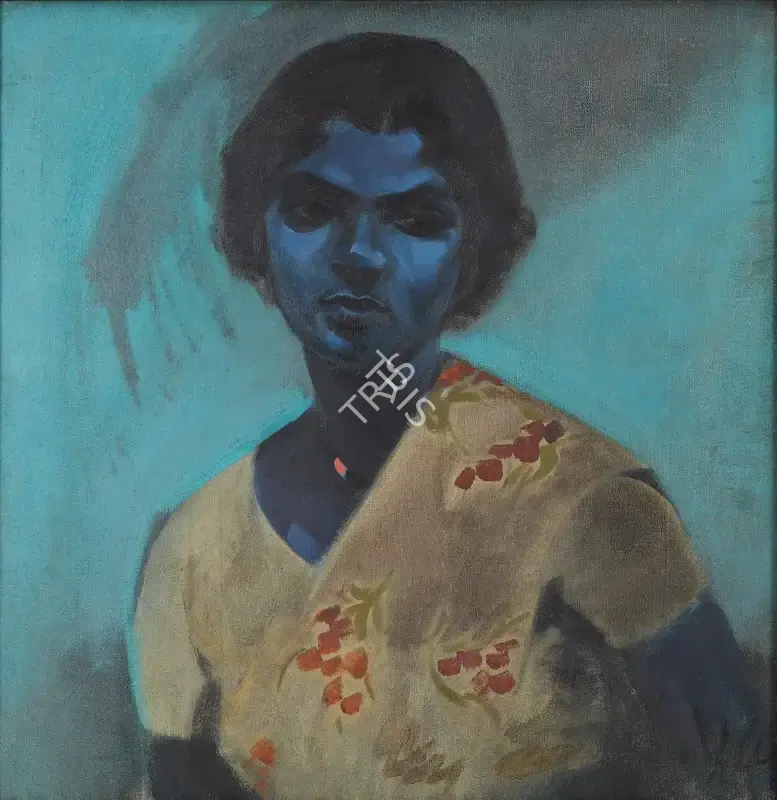 N.S. Bendre (Artist), Untitled (Sinhalese Lady), 1967, Painting