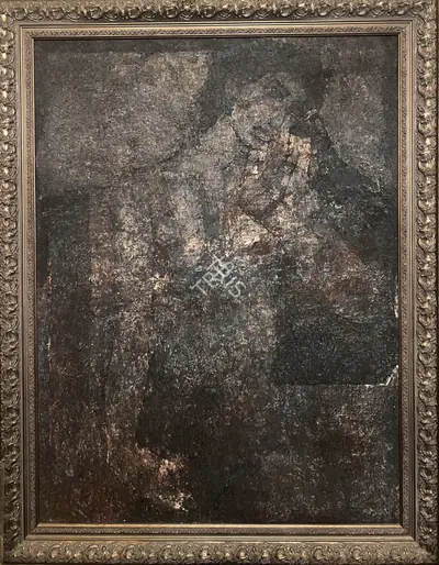 Jamil Naqsh (Artist), Untitled (Woman and Dove), Painting