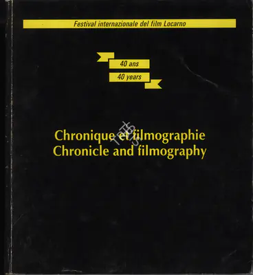 Raimondo Rezzonico (President), Festival International del Film Locarno, 1988, International Film Festival Catalogue